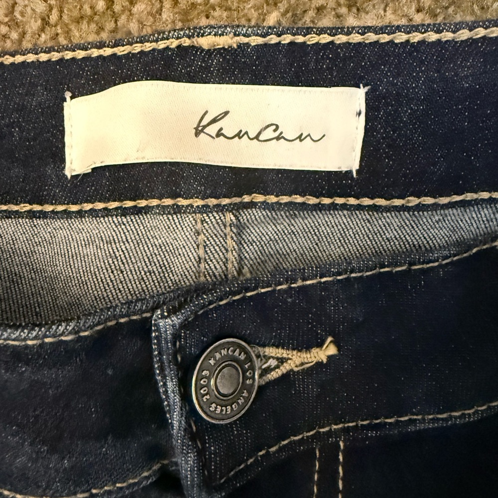 KanCan Dark Blue Flare Jeans - Picture 3 of 4